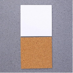 Kork-Bar-Set, quadratisch, selbstnatürlich, hitzebeständig, rutschfest, 100 mm Rückseite, für Zuhause, Küche, Büro, Tisch, 20 Stück