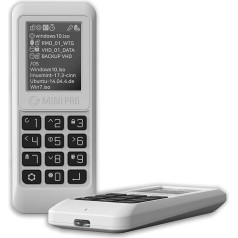 IODD MINI Pro External SSD/USB-C/Bootable Virtual ODD&HDD / AES256 Encryption up to 76 Digits / Write Protection MINI (Next Generation USB-C Type/Model) (512GB)