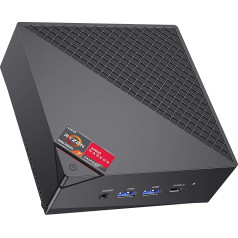 ACEMAGICIAN AM06 Pro Mini PC, AMD Ryzen 7 5700U (8C/16T, up to 4.3Ghz), 16GB DDR4 512GB M.2 SSD Mini Computer with W11 Home | 4K Triple Display | Type-C | Dual Ethernet | WiFi 6 | BT5.2