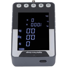 Digital Force Gauge, Digital Force Gauge, Range 0.2-2N, 3 Units, 3 Measuring Modes, Large Colour Screen, Digital Push and Pull Gauge (EU Plug)