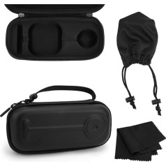 Storage Bag for Switch 2 Camera, Durable Waterproof Carry Case with Dust Cover and Cleaning Cloth, Practical Protective Accessory for Switch 2 Camera