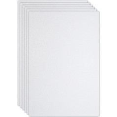 PATIKIL 2 mm (1/10 inch) Thick Non-Adhesive Glitter Foam Board, 16 x 24 inches (40 x 60 cm), White, EVA Glossy Foam Board for Crafts, Pack of 6