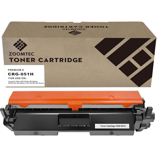 Compatible Toner Cartridge for CRG-051H CRG 051H Printer Canon ImageCLASS LBP162dw MF264dw MF267dw MF269dw LBP160 MF260 Series (With Chip, 1 x Black)