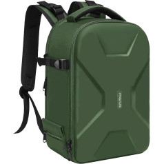 MOSISO Camera Backpack, DSLR/SLR/Mirrorless Protection Insert Photography Camera Bag, Fully Open, Waterproof Hard Shell Case with Tripod Holder and Laptop Compartment, Compatible with