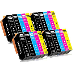 20 x 364XL Printer Cartridges Compatible with HP 364XL Cartridges for Photosmart 5520 5510 6510 6520 7510 7520, Deskjet 3520 3070A 3522, Officejet 4610 4620 4622 (8 Black 4 Cyan 4 Yellow 4 Magenta)