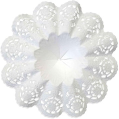 Biedermeier Cuffs, White, Pack of 25, Size 9, Diameter 20 cm