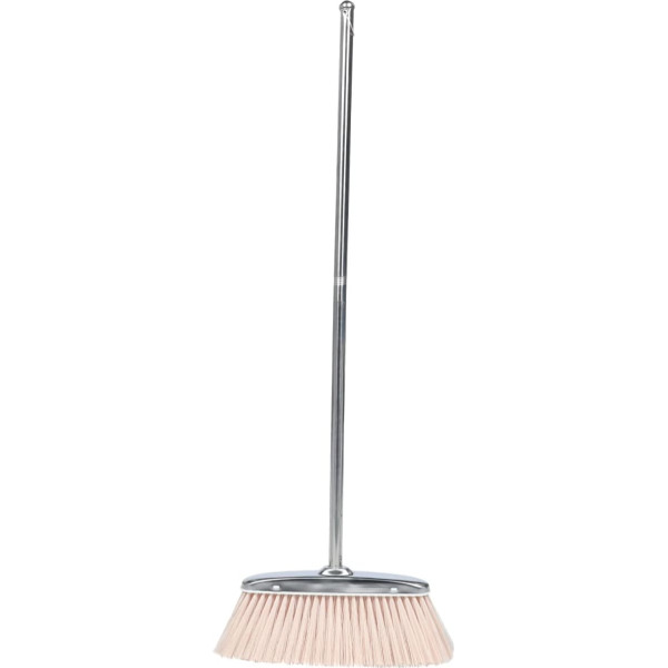 Zerodeko Family-friendly cleaning brush made of stainless steel with nylon bristles for kitchen and office, robust and durable for effortless sweeping and waste