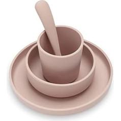 Jollein Children's Tableware Set 4-Piece Pale Pink