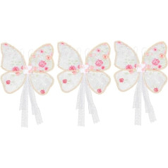 Pack of 3 Lace Wings Girls Wings Butterfly Fairy Wings Butterfly Princess Wings Bird Wings Cosplay Angel Costume Accessories for Girls Butterfly Fairy Costume Girls