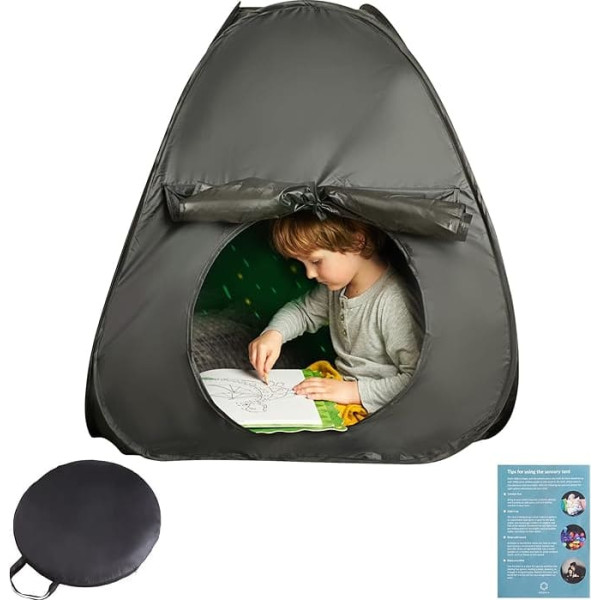 Sensory Tent for Children to Play and Relax, Aid for Autism, SPD, Anxiety, Lack of Concentration, Sensory Tent Mini, for Home or School, Single