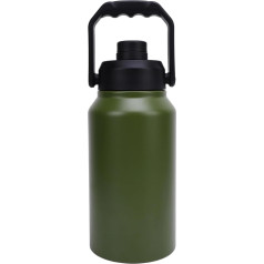 Qcwwy Insulated Water Bottle, Three-Insolation Technology Water Bottle, Stainless Steel, 3L, 3L Capacity, Vacuum Water Bottles, Hot Water Bottle for Cycling, Gym and Hiking (Olive Green)