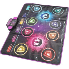 SIXRUN Sophisticated dance play mat for interactive music and dance fun, improves intelligence and coordination skills, suitable for siblings and friends to play together