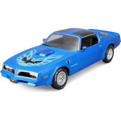 Maisto Pontiac Firebird Trans Am 78, Blue Model Car 1:18 - Faithful Collector's Car Toy Car with Movable Doors, Boot & Hood, from 3 Years (531464BL)