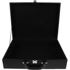 TOYANDONA Card Storage Box for Mahjong Tokens Portable with Handle Made of Robust PU Material Versatile Organiser for Travel and Home