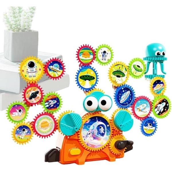 Generisch Zahnräder Spielzeug Für Kinder | Pädagogisches Lernspiel | STEM Bausteine Spielzeug,Für Und Kinder Und Geburtstagsfeier Zuhause Vorschule Schule Reisen