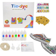 Tie Dyes Kit, Tie Dye Spray Kits, Easy Fabric Paint, Creative Art Set, Crafting Supply, Ideal for Expert, Beginner, Clothing, Outdoor, School, Family, Home, Scarves, Socks, Hats
