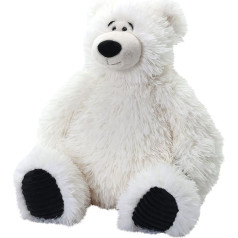Wild Republic Snuggleluv Polar Bear Weighted Cuddly Toy 38cm Gift for Kids Plush Toy Recycled Plastic Bottle Filling