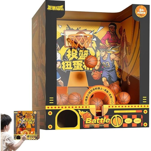 Table Basketball Game - Interactive Throwing Ball | Portable Table Basketball Throwing Game for Home Children's Room Nursery Workplace Class