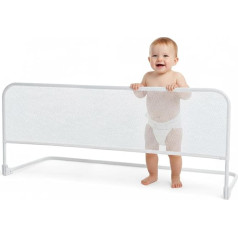 PLASTIMYR Bed Rail 140 cm - Safety Bar for Cot Bed, Foldable, Easy to Install - Safety Rail for Cribs and Cots