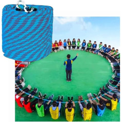 Outdoor Games Field Day Team Building Games Rope Set, Corporate School Club Outdoor Activities Lawn Games, Easy to Carry (Size : 80m/262ft)
