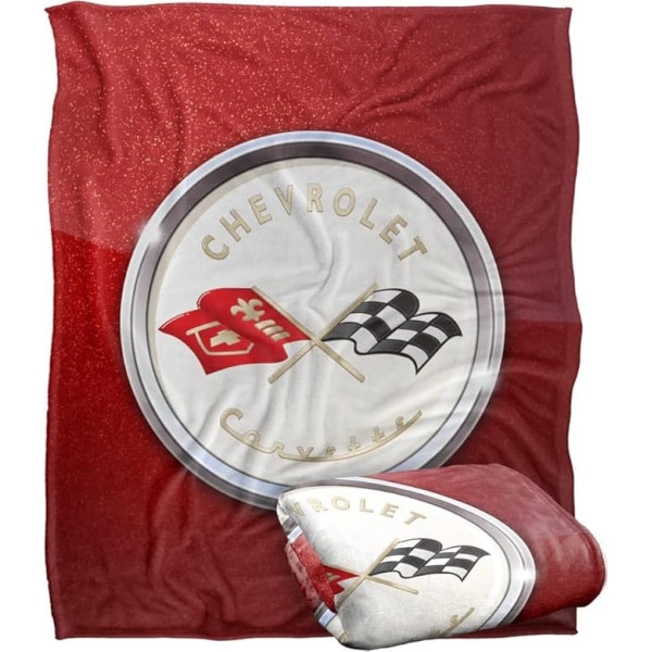 Chevy Corvette Emblem Stain Officially Licensed Silky Touch Super Soft 60