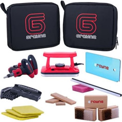 Grayne Deluxe Ski and Snowboard Tuning Kit with Wax Iron