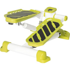 HOMCOM Mini Stepper für Zuhause, rutschfest Up-Down Stepper mit LCD-Anzeige, Stepper Hometrainer mit Zwei großen Pedalen, Stahl