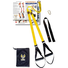 TNT Pro Suspension Fitness Trainer for Home Strength Training (Yellow)