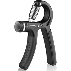 Grip Strength Trainer Hand Grip Strengthener Forearm Exerciser and Hand Workout Tool Non-Slip Gripper with Adjustable Resistance from 11 to 132 Pounds Hand Strengthener for Musicians