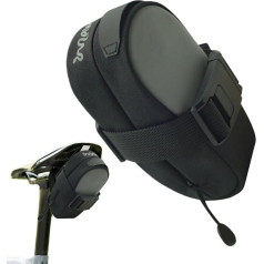Mountain Bike Saddle Bag - Magnetic Buckle Compact Bicycle Saddle Pack - Outdoor Riding Accessories Bicycle Seat Rear Bag with Zip for Long Rides