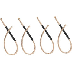 Abaodam 12 sets of safety cables, fire starter, guy campfire lighter, wick, hemp cord, wick rope for outdoor wick rope, camping ropes, aluminium alloy