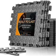 Amonax Interlocking Floor Mats, EVA Foam Mats, Puzzle Game Floor Mats for Swimming Pool, Garage, Floor Tiles, Fitness Equipment, Exercise Mats for Home