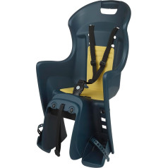 DIEFFE Bikey Cool ELM 8630500035 Children's Bicycle Back Seat with 26 to 29 Inch Wheels, Suitable for Children Weighing 9 to 22 kg Denin Blue/Yellow