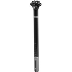 Bicycle Seat Posts Shock Absorbing Bicycle Seat Post Seat Tube Gloss Black Grey 1 Piece 25.4 x 350 mm Carbon Fibre