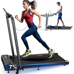 Treadmill for Home, Walking Pad Treadmill with LED Display, 2-in-1 Treadmill Desk with Remote Control, 2.25HP Motor, 1-6 km/h Speed, 2 Year Warranty