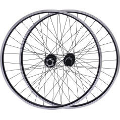27.5 Inch Wheel Set, Rear Wheel, Front Wheel, MTB, Road Bike, V-Profile Hollow Chamber Rim Black