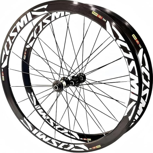 Road Bike Wheelset 700C 40/50 mm Aluminium Alloy C/V Brake Rim Quick Release 20H Hubs 120 Clicks for 7 8 9 10 11 Speed