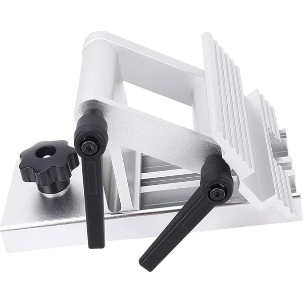 Adjustable Metal Replacement Tool Rest Sharpener for 6-8-Inch Bench Grinder, Versatile Sharpening Tool Rest Sharpening Device for DIY, Aluminium Structure, 2 (Silver)