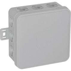 Kaste n/t CLICK, IP54, 12 ieliktņi, 85x85x41mm, pelēka, 50 gab.