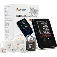 Blood Pressure Monitor for Veterinarian, Automatic Digital PA Machine for Dogs and Cats, Quiet Operation, 3.5 Inch LCD Display and Memory for 1000 Records