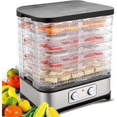 Food Dehydrator 8 Levels Food Drying Device Fruit Vegetable Dehydrator 400W with Timer 72H and Adjustable Temperature Mechanical Setting BPA Free
