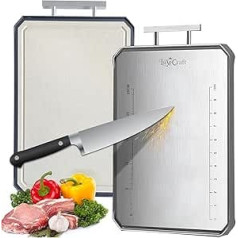 Empire Double Sided Steel Chopping Board