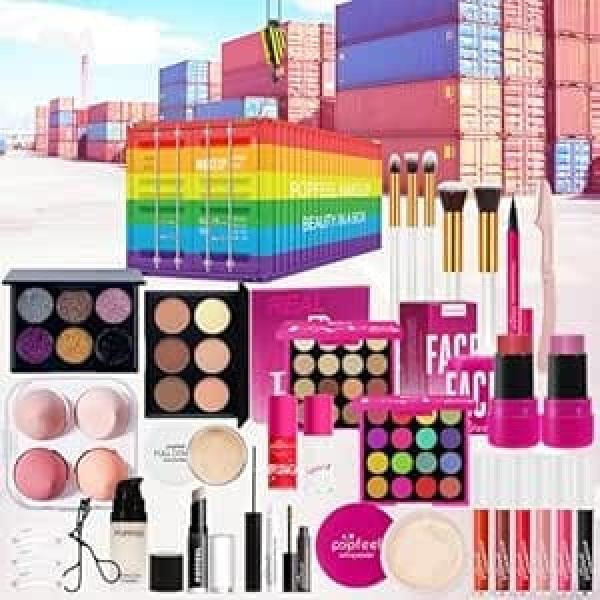 Make Up Set 26 Pieces Makeup Set Women Teenagers with Concealer, Eyeshadow, Mascara, Lip Oil, Lip Gloss, Makeup Brush, All-in-One Makeup Set Gift Idea Advent Calendar 2025 Make-Up
