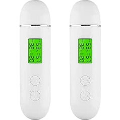 2X Hauttester, Gesichtshautfeuchtigkeits- und Ölgehalt, Hautanalysator, Hautwasser, Wangen, Elastische Haut, Alterstest, Messgerät, Wirkstoffdetektor