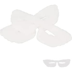 50 Stück Einweg-Augenmaskenpapier aus Seide, sanft, leicht, dünn, atmungsaktiv, feuchtigkeitsspendend, DIY-Augenpapier für Zuhause, Reisen, Salon