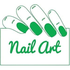 Nail Art Wall Sticker for Window Wall Nail Salon Art Beauty Salon Room Decor Nail Stylist Nail Polish Manicure Stickers Small - 37x42cm