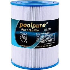 POOLPURE Whirlpool Filter Replacement for Unicel C-8465, Pleatco PWK65 and Dally Hot Springs Filter (Invoice Available)