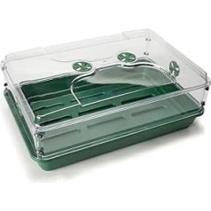 EarlyGrow MPL50115/1 Propagator with Vented Height Extension for Seed Germination and Plant Growth, 58 x 38 x 22 cm