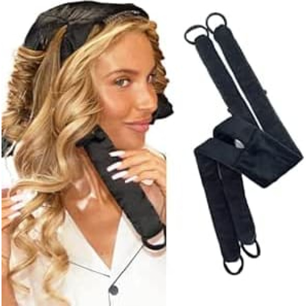Heatless Hair Curler Curls Overnight Blowout Rods No Heat Hair Curlers to Sleep in, Super Soft Heatless Curling Ribbon Set with Clip for Short Hair, Hair Rollers for Blowout Look Long Hair