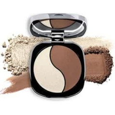 Neo Make Up Contouring Palette with Mirror - Bronzer & Highlighter Set with Mirror - Intense Serum Bronzing and Highlighting Powder - Cool Skin Tones - 02 Ice Milkshake
